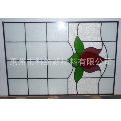 镶嵌彩色玻璃门窗彩色透光玻璃窗户时尚艺术装饰彩色玻璃落地窗图4