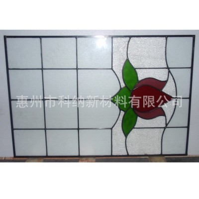 镶嵌彩色玻璃门窗彩色透光玻璃窗户时尚艺术装饰彩色玻璃落地窗图4