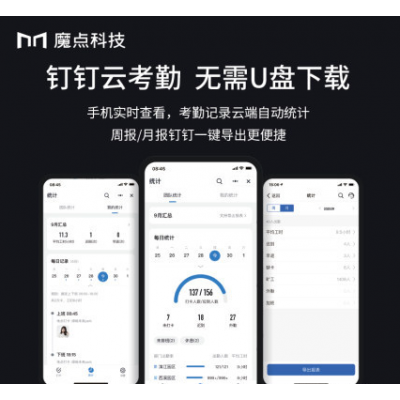 钉钉考勤机 M3 mini人脸识别打卡机考勤打卡一体机多地多店考勤图5