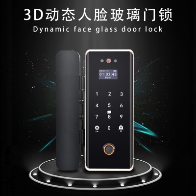 3D动态人脸识别玻璃锁门禁图2