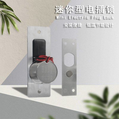 迷你门禁小型电插锁低温室外防水电磁锁玻璃门锁木门锁等图2