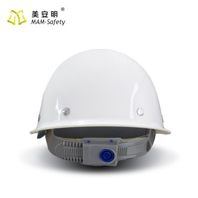 玻璃钢安全帽加厚透气建筑工地施工防砸新国标圆形四季头盔可印字图4