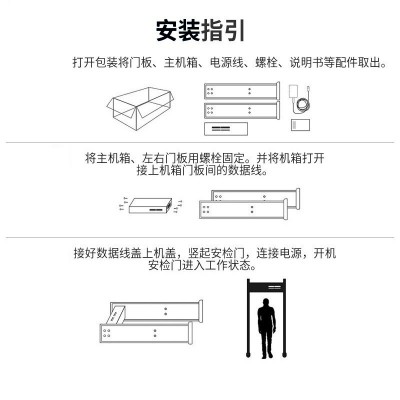 源头厂家通过式测温安检门 热成像测温门 人脸识别10.1英寸显示屏图4