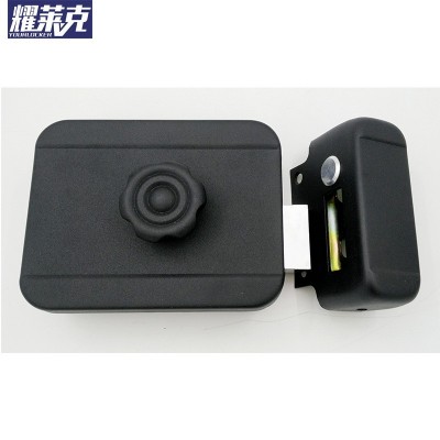 耀诺克销售免布线一体化指纹锁牛头锁多种开锁方式门禁智能锁套装图4
