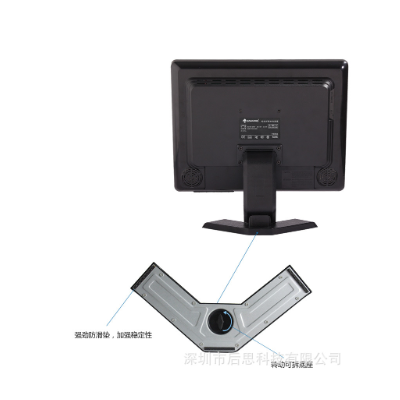 松佐17寸监视器液晶安防监控VGA正屏HDMI BNC车载摄像头显示屏图2