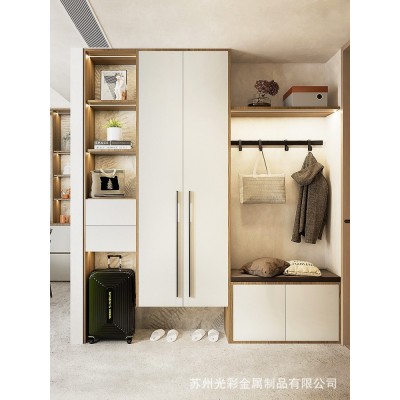 苏州全屋定制家具工厂莫干山实木多层板步入式开门衣柜整体禾香板图3