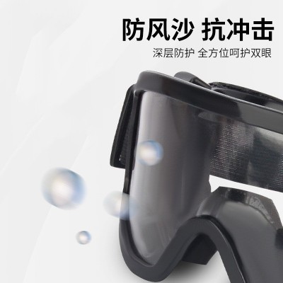防雾放刮擦防风护目镜 男女眼镜劳保防飞溅眼罩 防灰尘高密度海绵图3