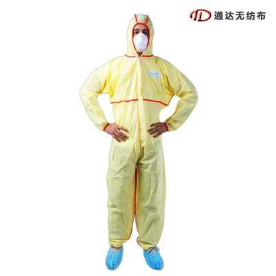 SF透气膜有帽无脚连体防护服图5