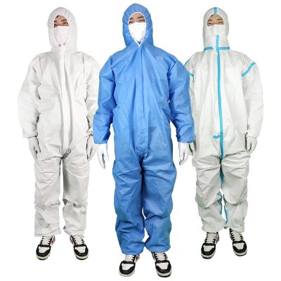 【定制】一次性防护服SF透气膜SMS覆膜防尘服图2