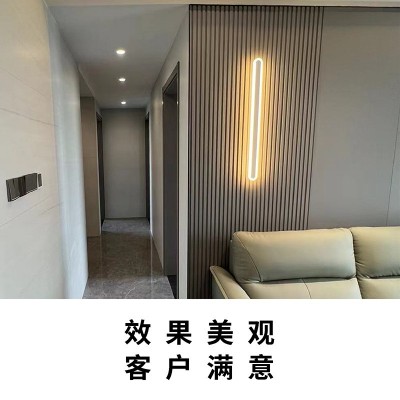 竹木纤维小长城板墙面装饰生态木吊顶格栅板幼儿园墙裙pvc护墙板图3