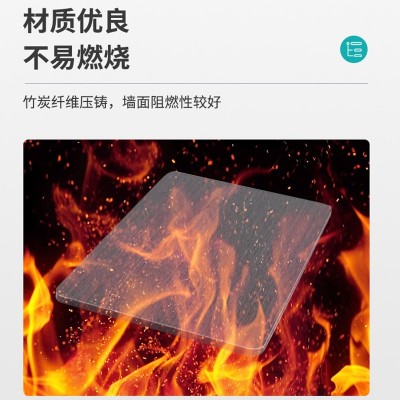 竹炭纤维集成墙板碳晶板材电视背景墙木饰面护墙板图2