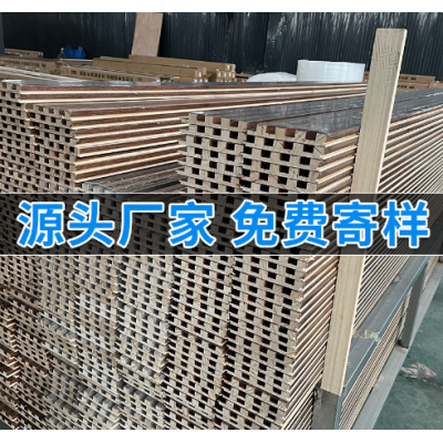 实木格栅免漆装饰板护墙板沙发电视背景墙木质长城板装修材料图4