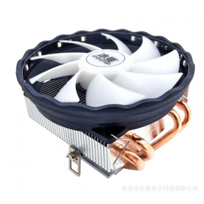 冰曼4铜管下吹下压式CPU散热器1151小机箱CPU风扇1155台式电脑AMD图2