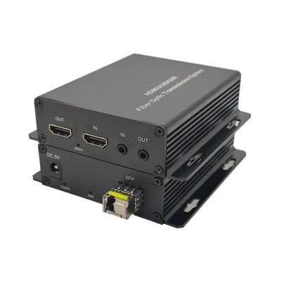 HDMI音视频光端机无损无压缩hdmi网线延长器LED屏视频会议投影图2