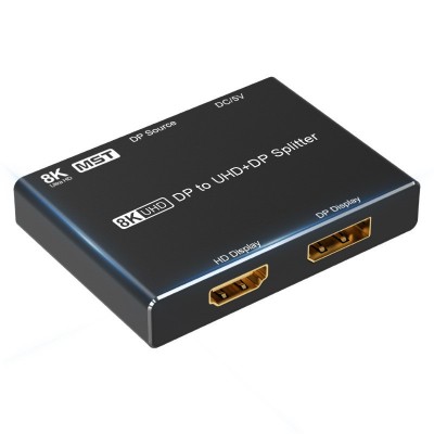 厂家直营8K DP转HD+DP分配器8K60Hz 4K120Hz视频转换器图5