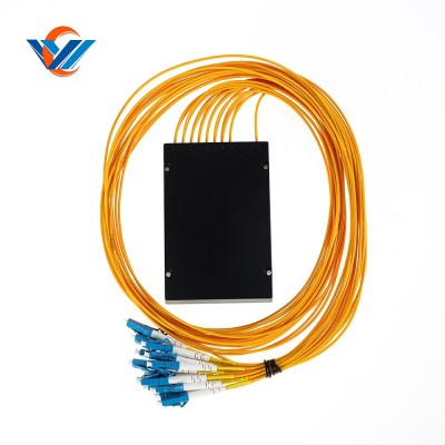 厂家定制LC/UPC盒式分路器1分16微分连接器电信级