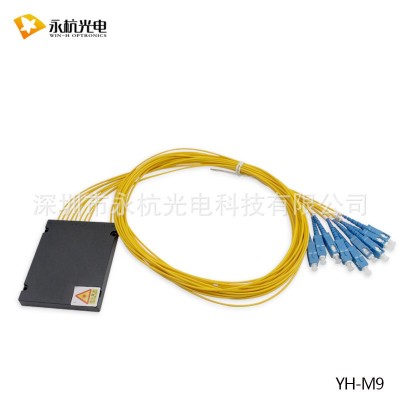厂家批发 1分8盒式光分路器1比8分光器拉锥式SC尾纤分光盒 电信级图2