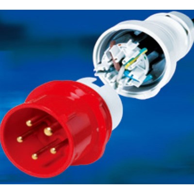 德国瓦尔特CEE经典款工业插头 32A，5P，400V 高密防水防尘图4