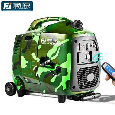 藤原变频发电机家用小型迷你汽油静音款房车1.2Kw迷彩变频发电机图2