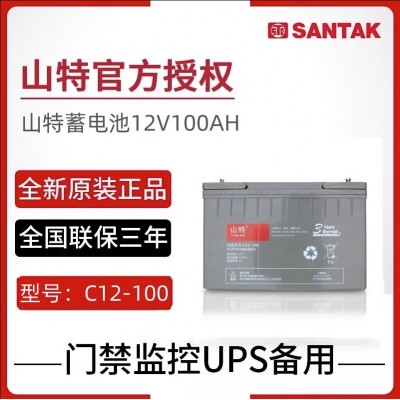 山特蓄电池12V100AH C12-100铅酸免维护UPSEPS直流屏机房应急电源图3