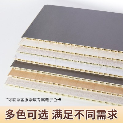 批发竹木纤维护墙板外贸快装墙板酒店工程装修pvc扣板集成墙板图2