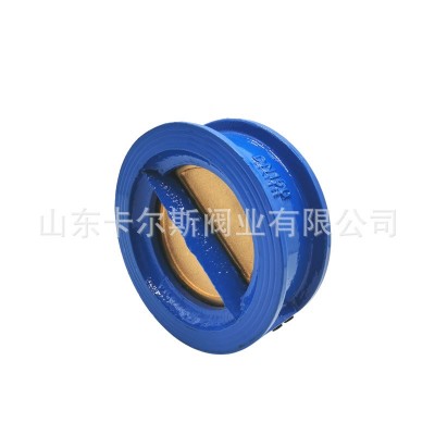 蝶式止回阀 DH77X-16Q 球墨铸铁对夹式蝶阀 水利止回阀  1个图5