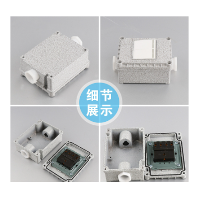 防爆墙壁开关防爆插座五孔220V10A明装86型单开工业照明开关插座图3