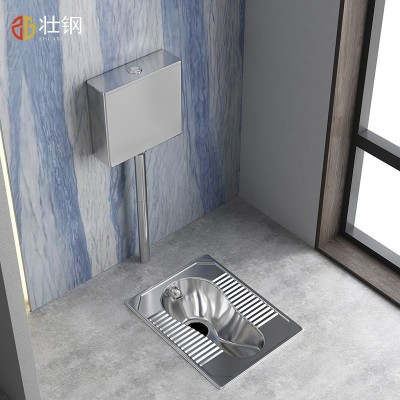 304不锈钢蹲便器厂家直销卫生间蹲便厕所蹲坑式蹲便盆防臭蹲便池图3