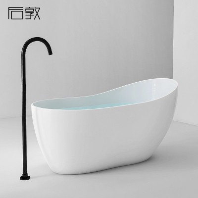 小户型薄边高靠背酒店民宿网红少女心浴缸1.4-1.8米图1