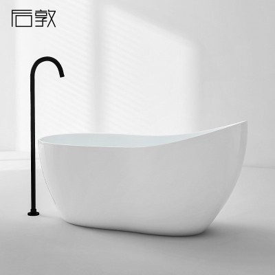 小户型薄边高靠背酒店民宿网红少女心浴缸1.4-1.8米图3