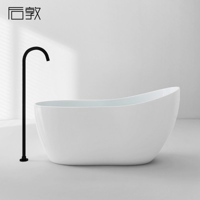 小户型薄边高靠背酒店民宿网红少女心浴缸1.4-1.8米图2