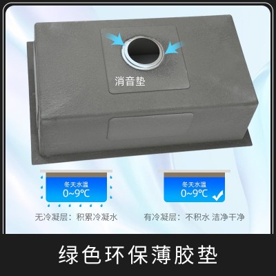 厂家6845不锈钢水槽单槽304厨房台上台下洗菜盆洗碗盆水槽单槽图2