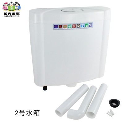 马桶水箱家用蹲便器冲水箱卫生间水箱厕所双按键工程挂墙式高水箱图4