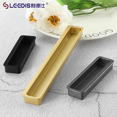 厂家直销 简约现代橱门柜门暗藏式门把手 简欧衣柜门暗扣移门拉手图3
