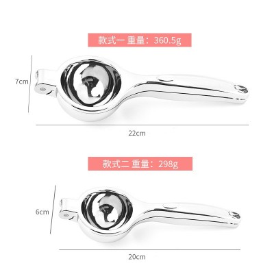厨房工具不锈钢榨汁机手动不锈钢柠檬夹柠檬榨汁器水果榨汁机图3