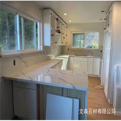 石英石厨柜台面板石英石厨房台面大理石台面厨柜整体图2
