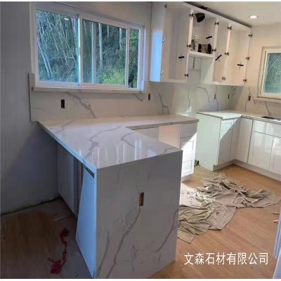 石英石厨柜台面板石英石厨房台面大理石台面厨柜整体图3