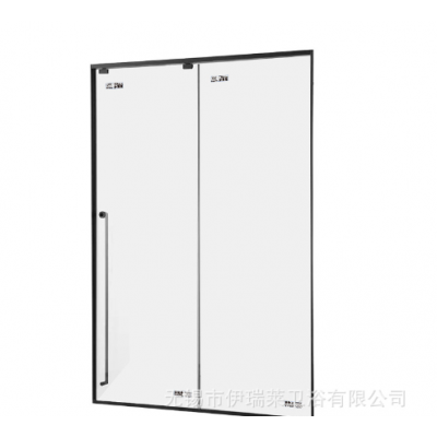 伊瑞莱极窄淋浴房窄框隔断枪灰色淋浴房全景房窄边框沐浴房黑框图5