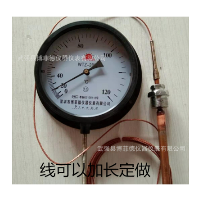 WTZ-WTQ280压力式温度计锅炉用指针温度计表工业用机械远传温度表图5