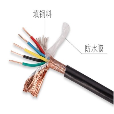 阻燃铜丝编织屏蔽计算机电缆ZR-DJYPVP ZR-DJYVP 4*2*1.5图3