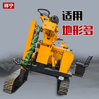 厂家自营伸缩滑移光伏打桩机 山地丘陵高低支腿液压履带引孔机图4