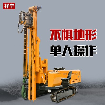厂家自营伸缩滑移光伏打桩机 山地丘陵高低支腿液压履带引孔机图5