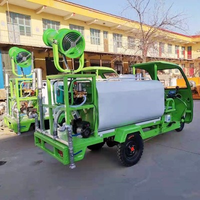 新能源电动三轮雾炮机洒水车多功能喷保洁道路绿化环保除尘工地用图2