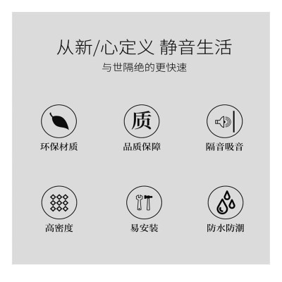 墙体环保隔音棉板卧室家用自粘房门隔音贴板吸音降噪消音材料批发图4