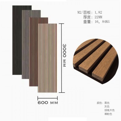 批发室内隔音板PVC槽木吸音板演播厅会议大堂防火阻燃木质护墙板图4