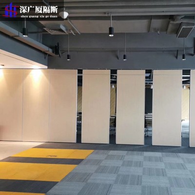 定制酒店活动隔断折叠门饭店包厢隔墙屏风宴会厅高隔断厂家包安装图2