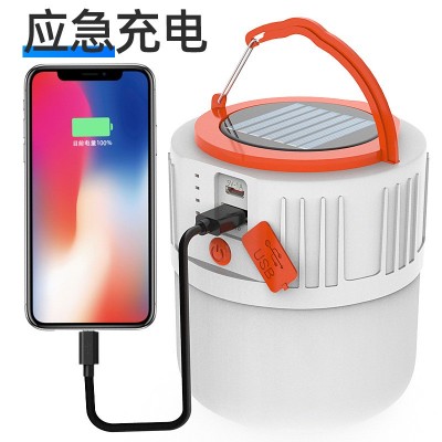 新款LED野营灯多功能户外太阳能充电USB抗灾停电应急灯手提照明灯图4