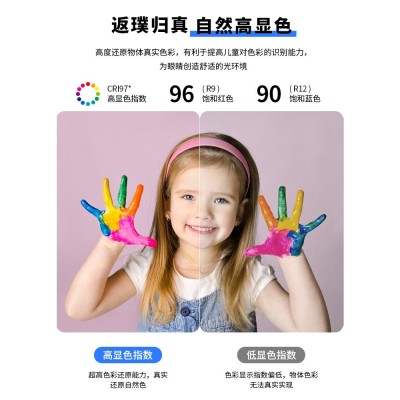 儿童房吸顶灯云朵护眼卧室灯全光谱led高显指房间灯男孩女孩灯具图2