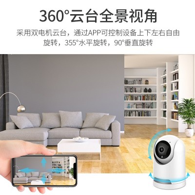 涂鸦 智能摄像头 远程手机观看夜视高清 360度全景家用网络监控器图3