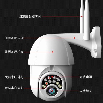 V380无线监控摄像头 智能网络远程室外高清家用wifi监控器摄像机图4